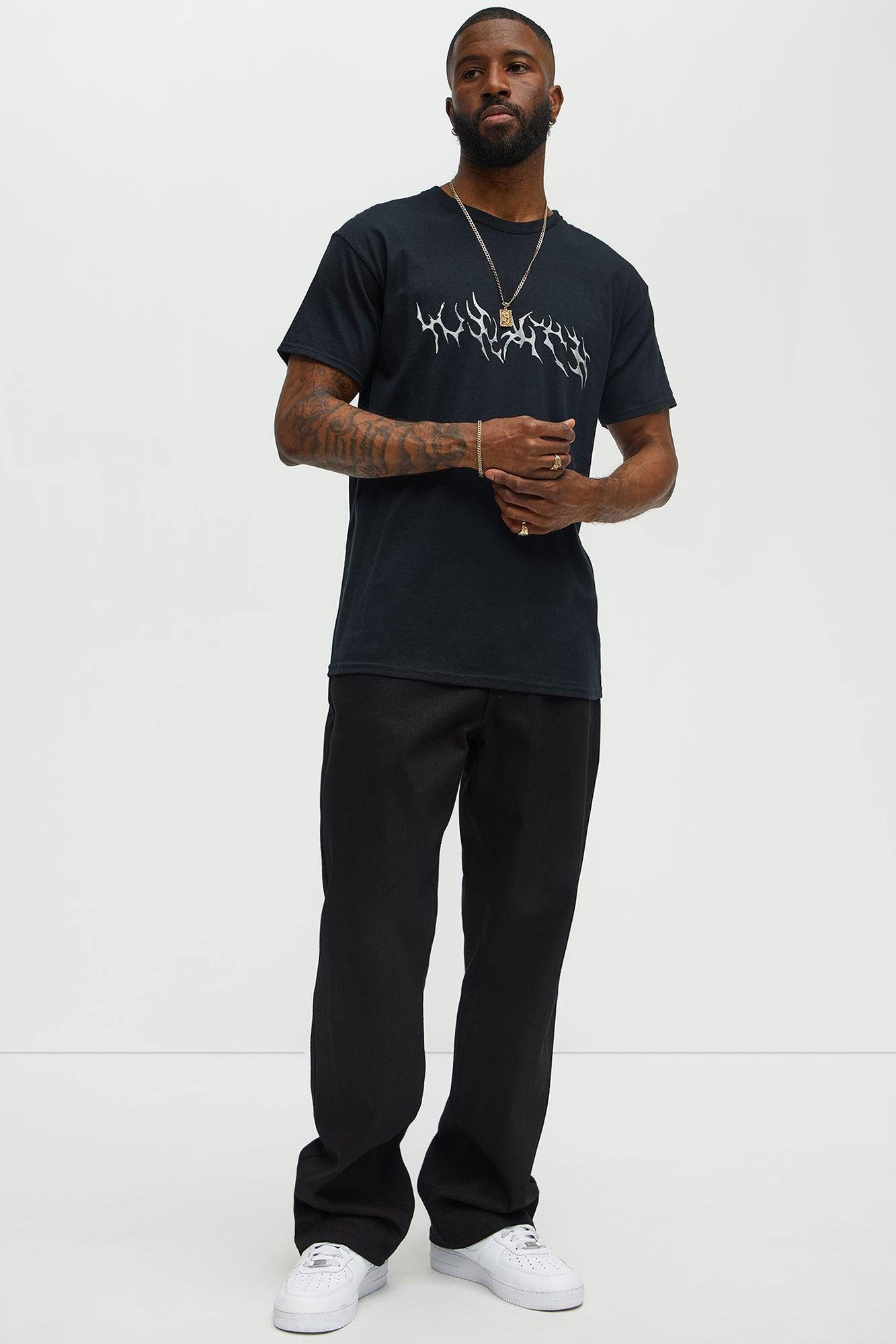 Winged Wraith Short Sleeve Tee - Black Male Product Image