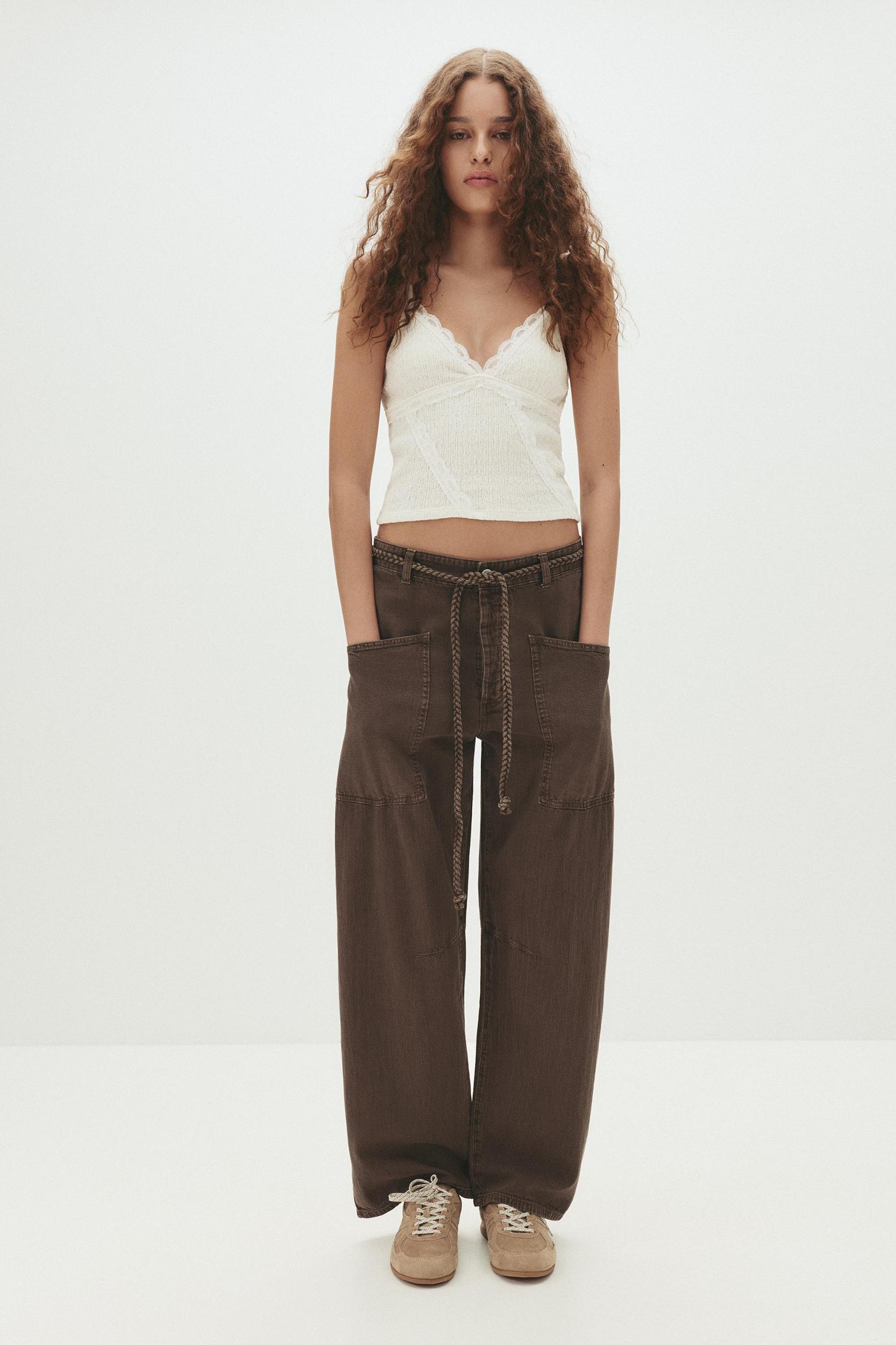 Baggy trousers with drawstring Product Image