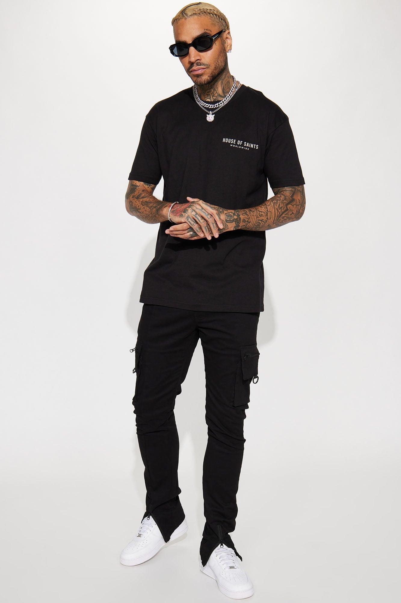 House Of Saints Short Sleeve Tee - Black Product Image