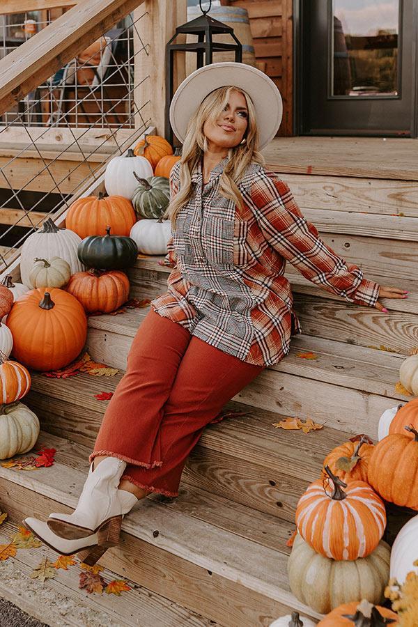 Fall Sunset Flannel Tunic Curves Product Image
