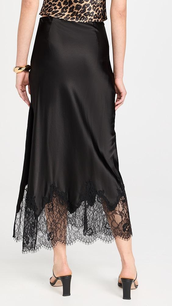 alice + olivia Maeve Midi Slip Skirt | Shopbop Product Image