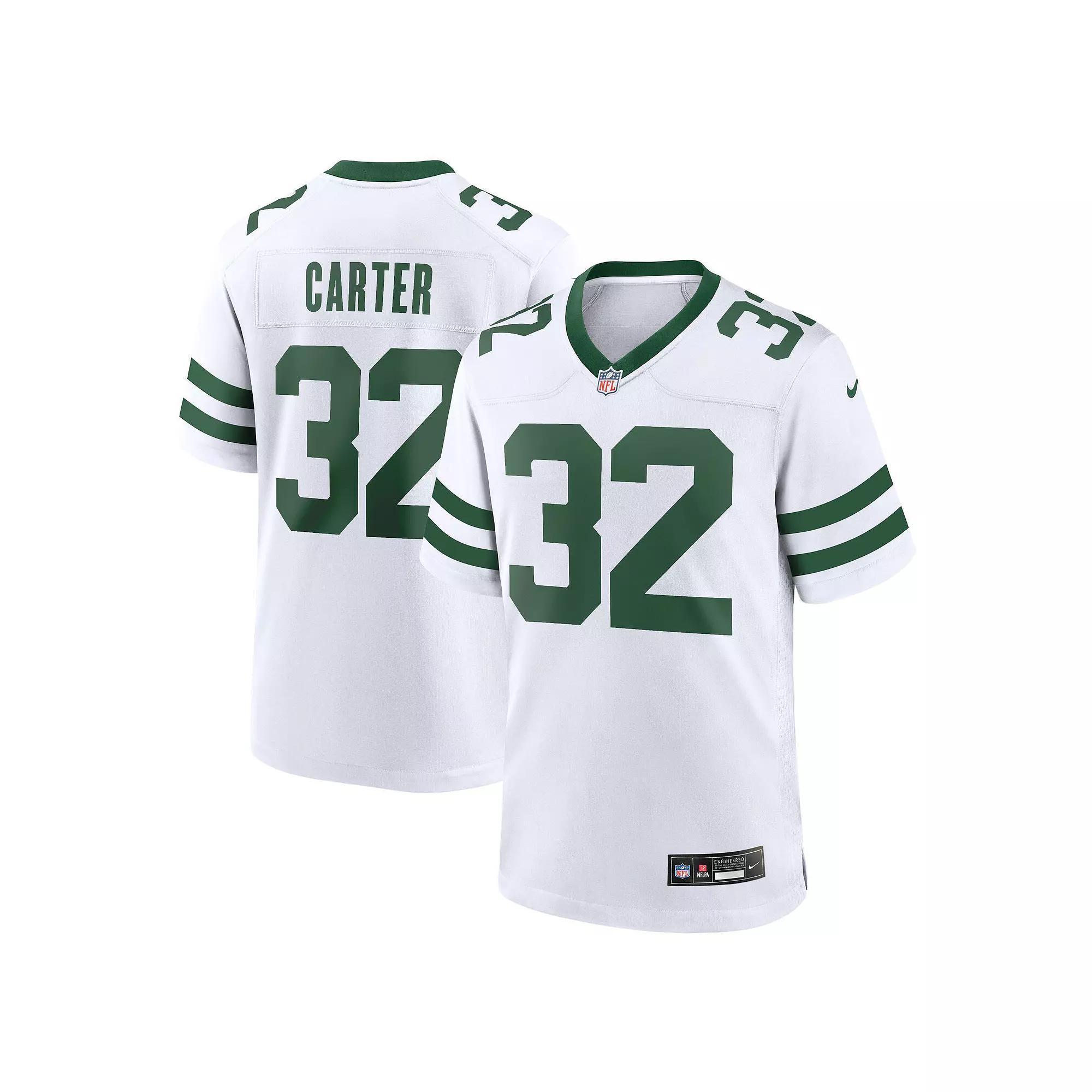 Men&#x27;s Nike Michael Carter White New York Jets Legacy Player Game Jersey, Size: Large Product Image