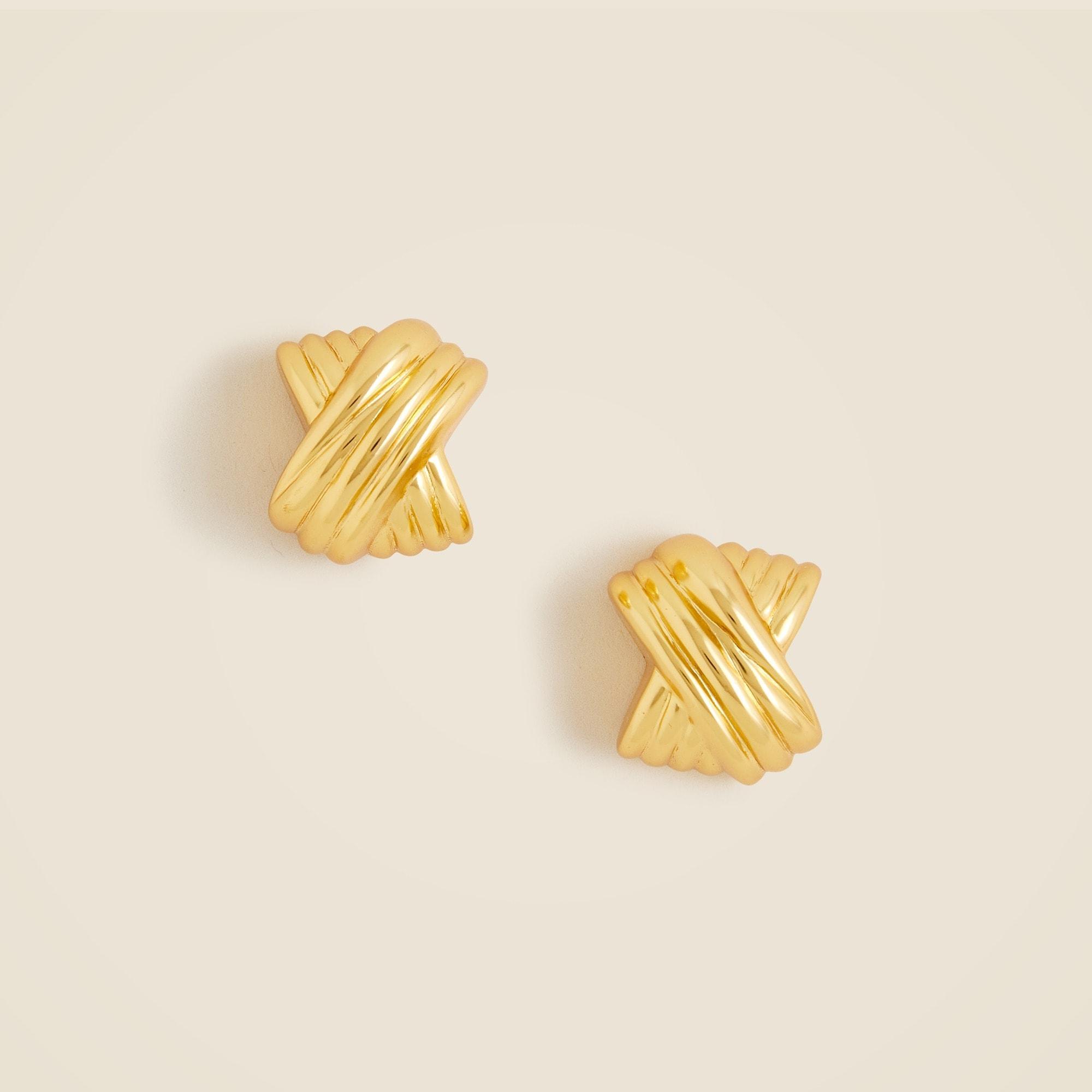 Crisscross stud earrings Product Image