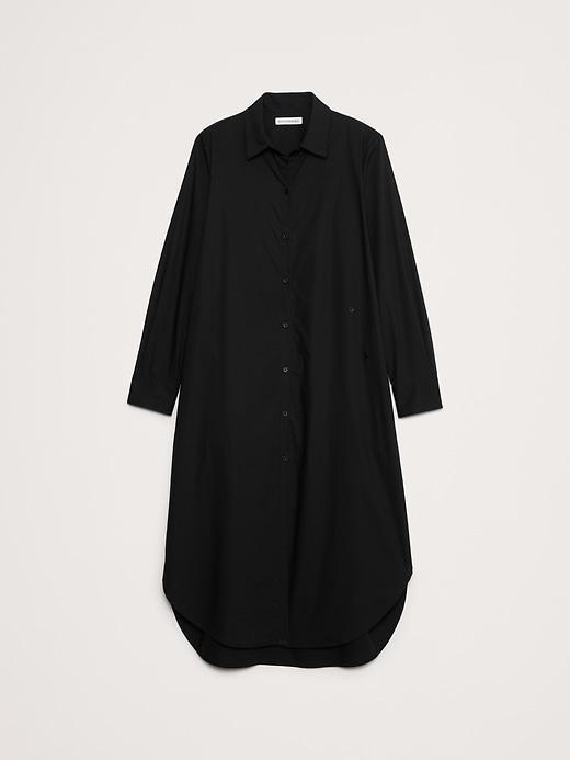 Poplin Asymmetrical Shirt Dress Product Image