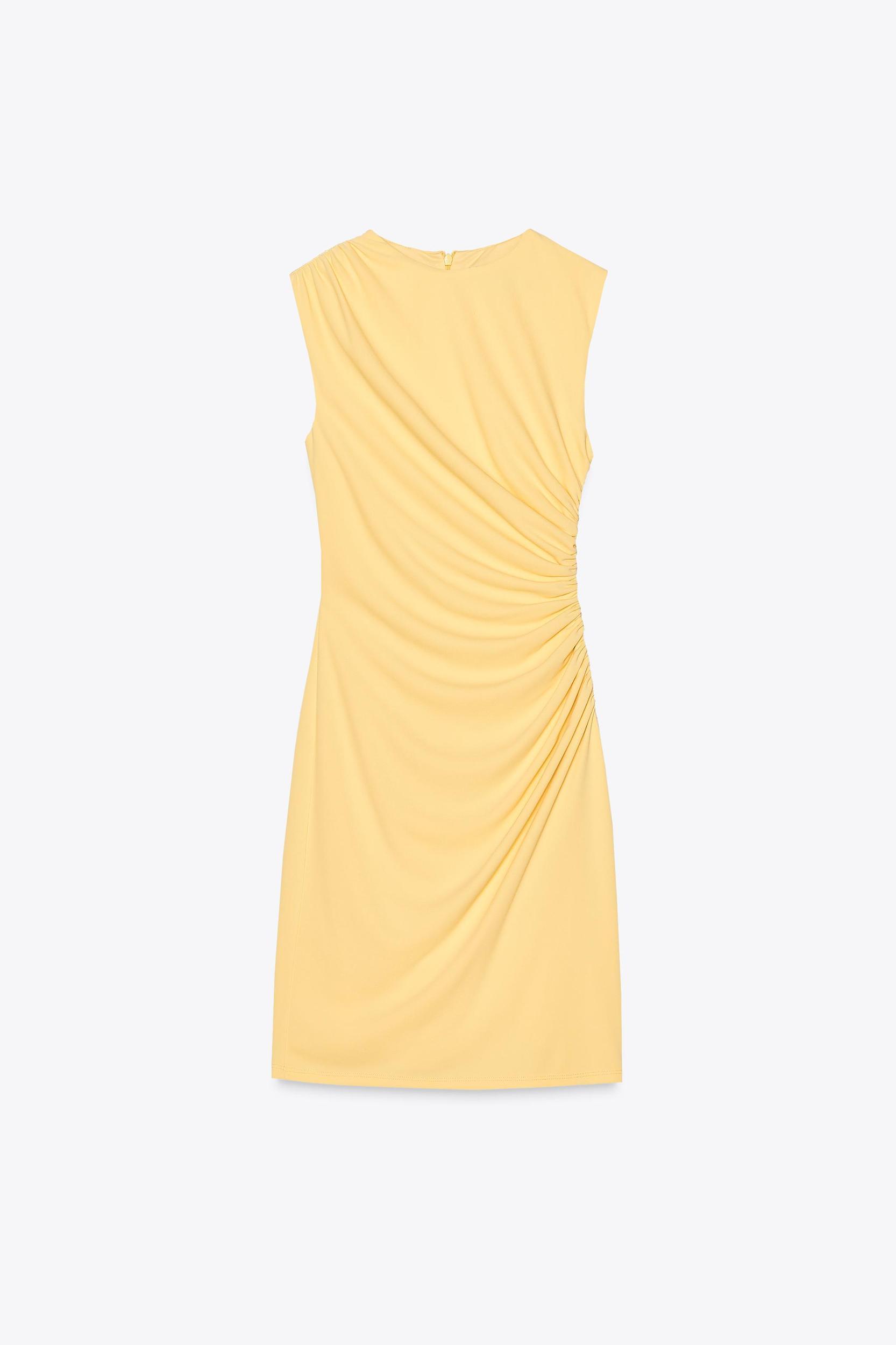 SHORT DRESS WITH RUCHING Product Image