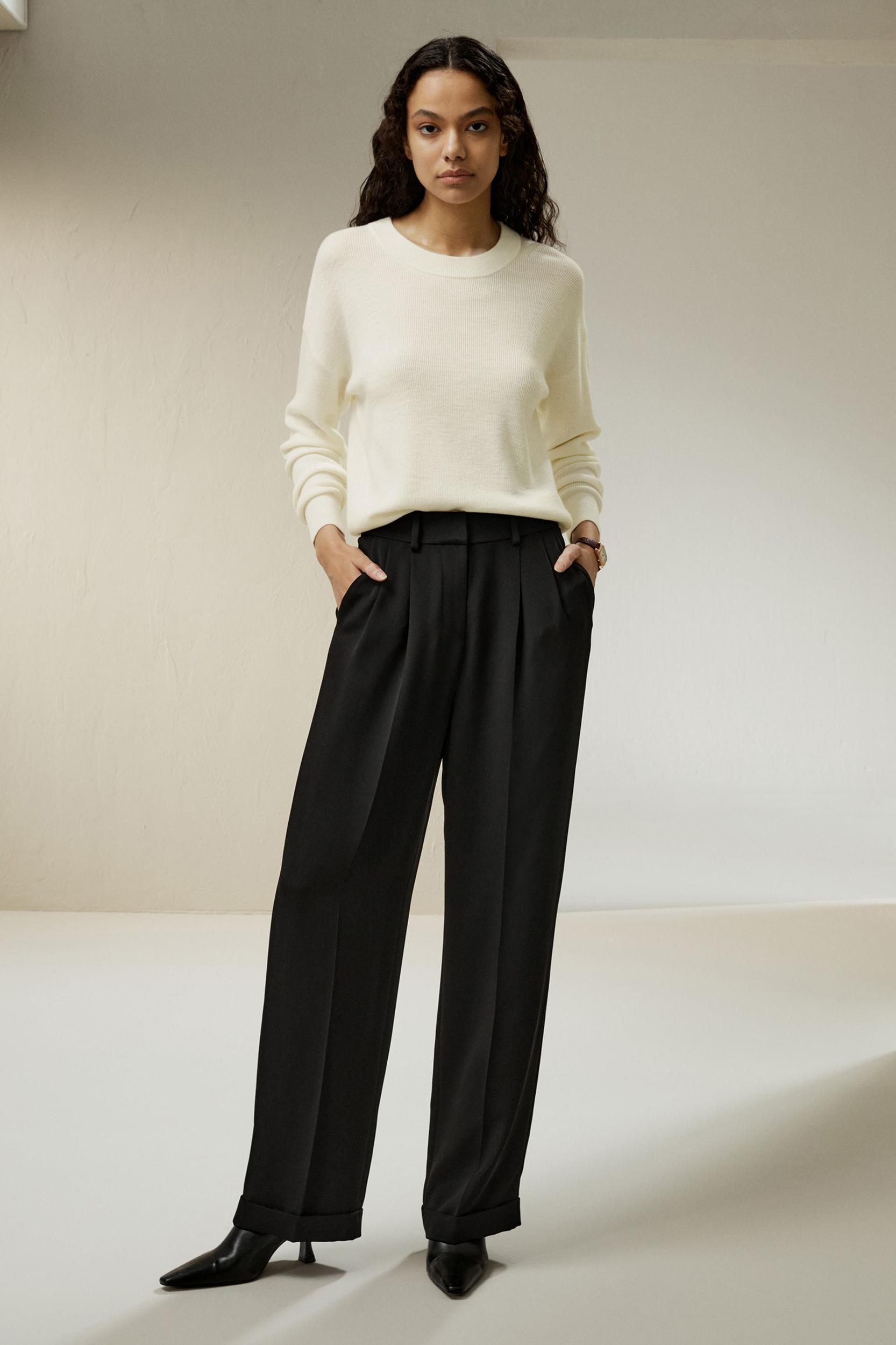 Ultra-fine Merino Wool Crewneck Sweater Product Image