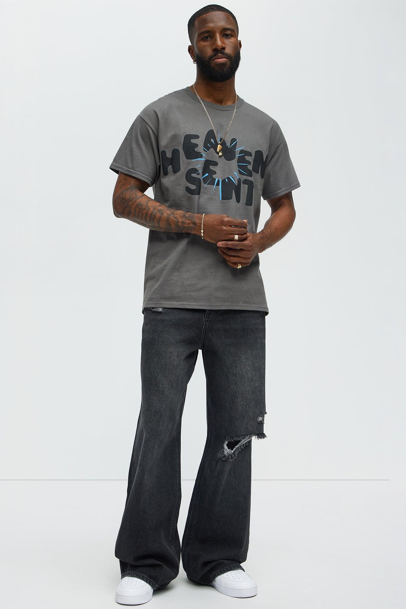 Heaven Sent Bright Short Sleeve Tee - Charcoal Male Product Image