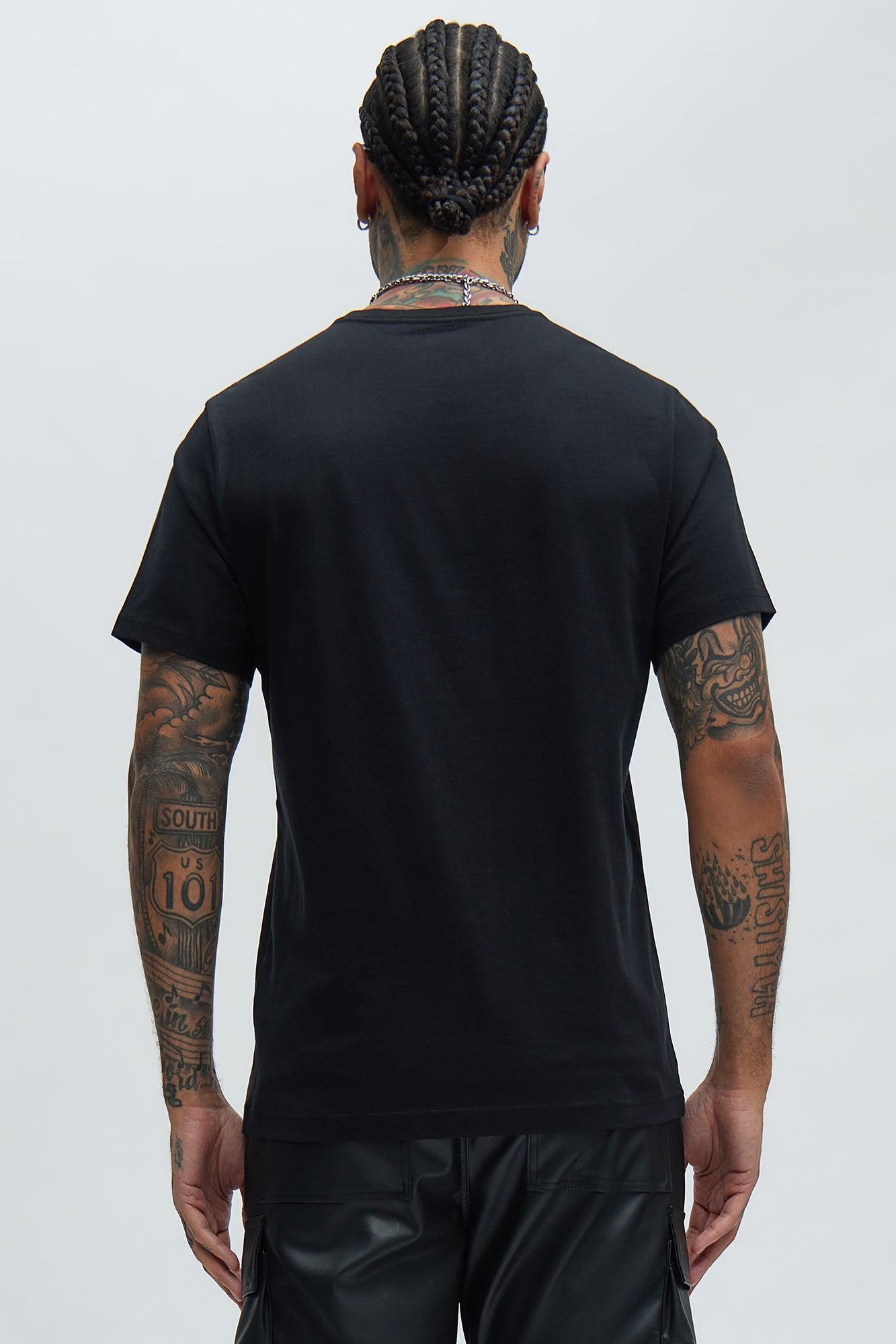 Essential V Neck Tee - Black Product Image