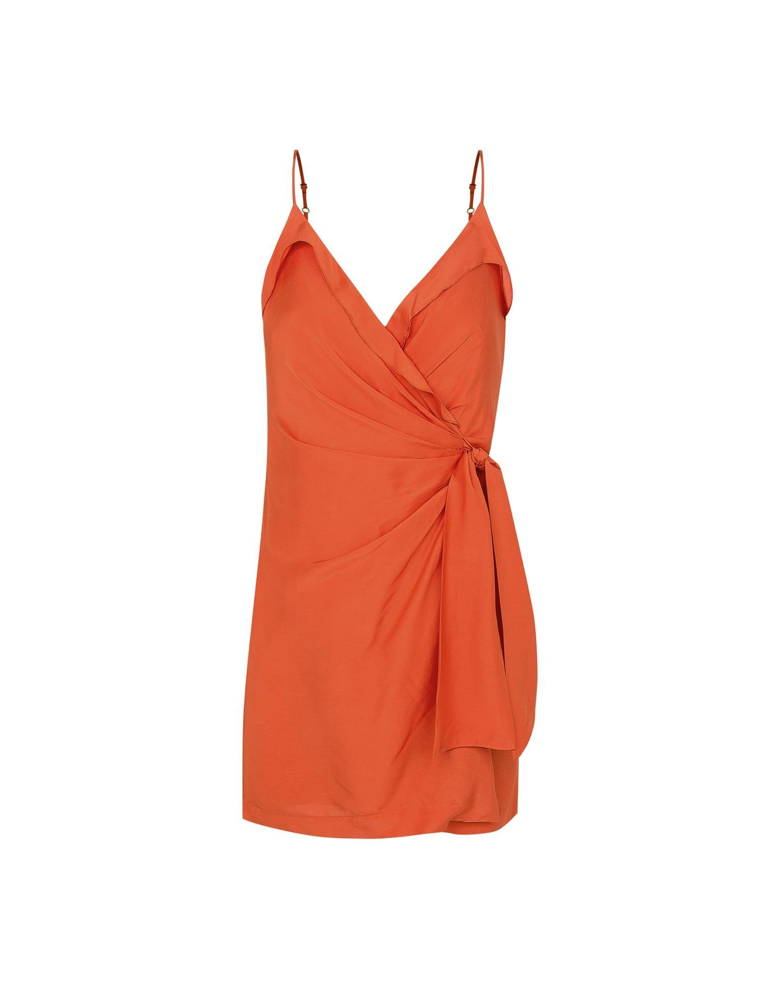 Crystal Short Dress (exchange only) - Grapefruit Product Image