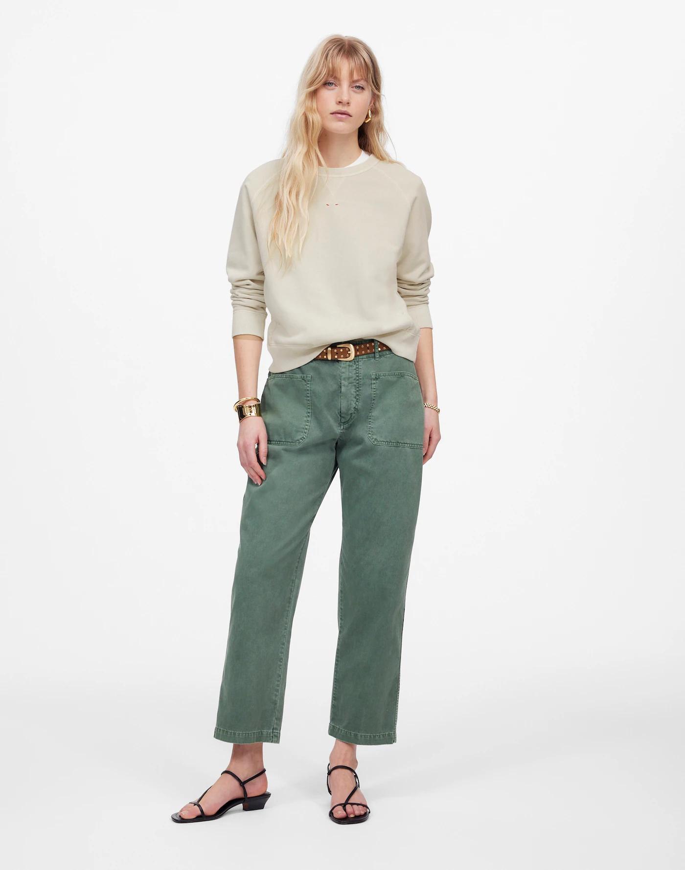 Garment-Dyed Crewneck Sweatshirt Product Image