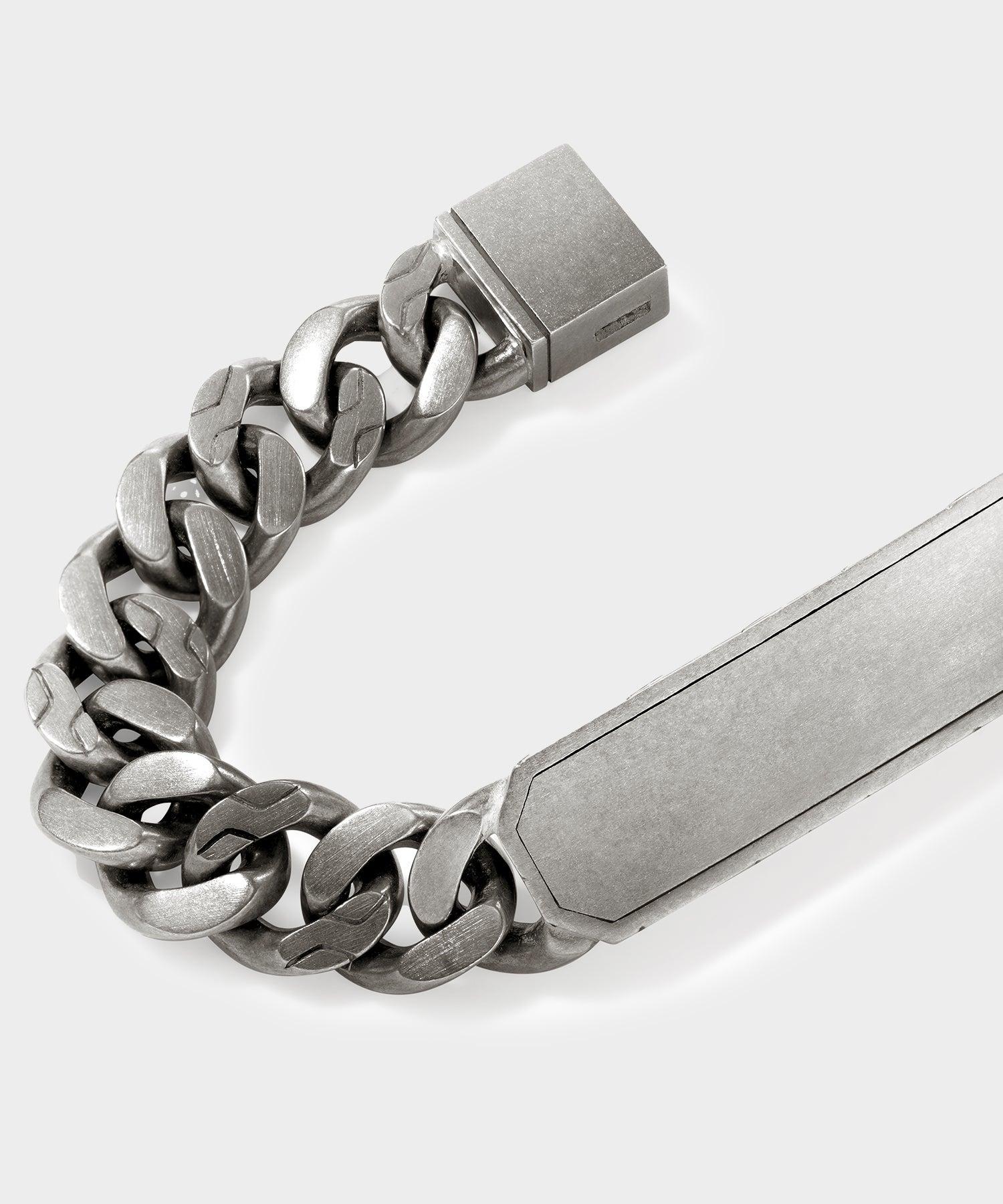 Todd Snyder x John Hardy Silver Curb Link Station Bracelet Product Image