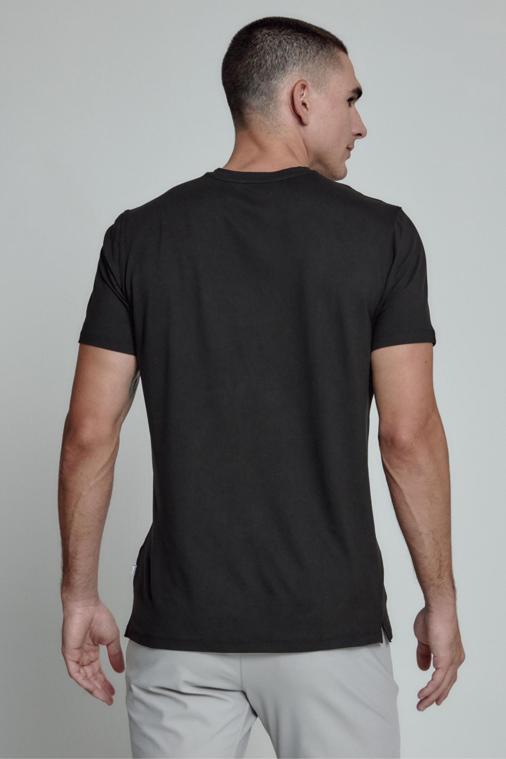 Core V-Neck Tee- Black Product Image