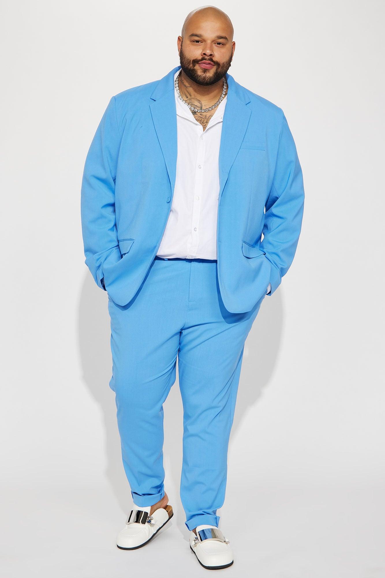 The Modern Stretch Slim Trouser - Blue Product Image