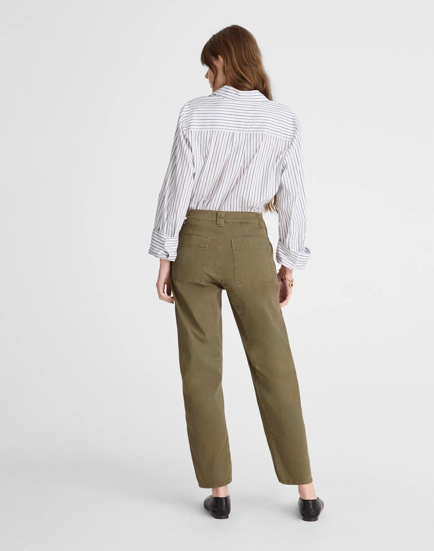 The Darted Barrel-Leg Utility Pant Product Image