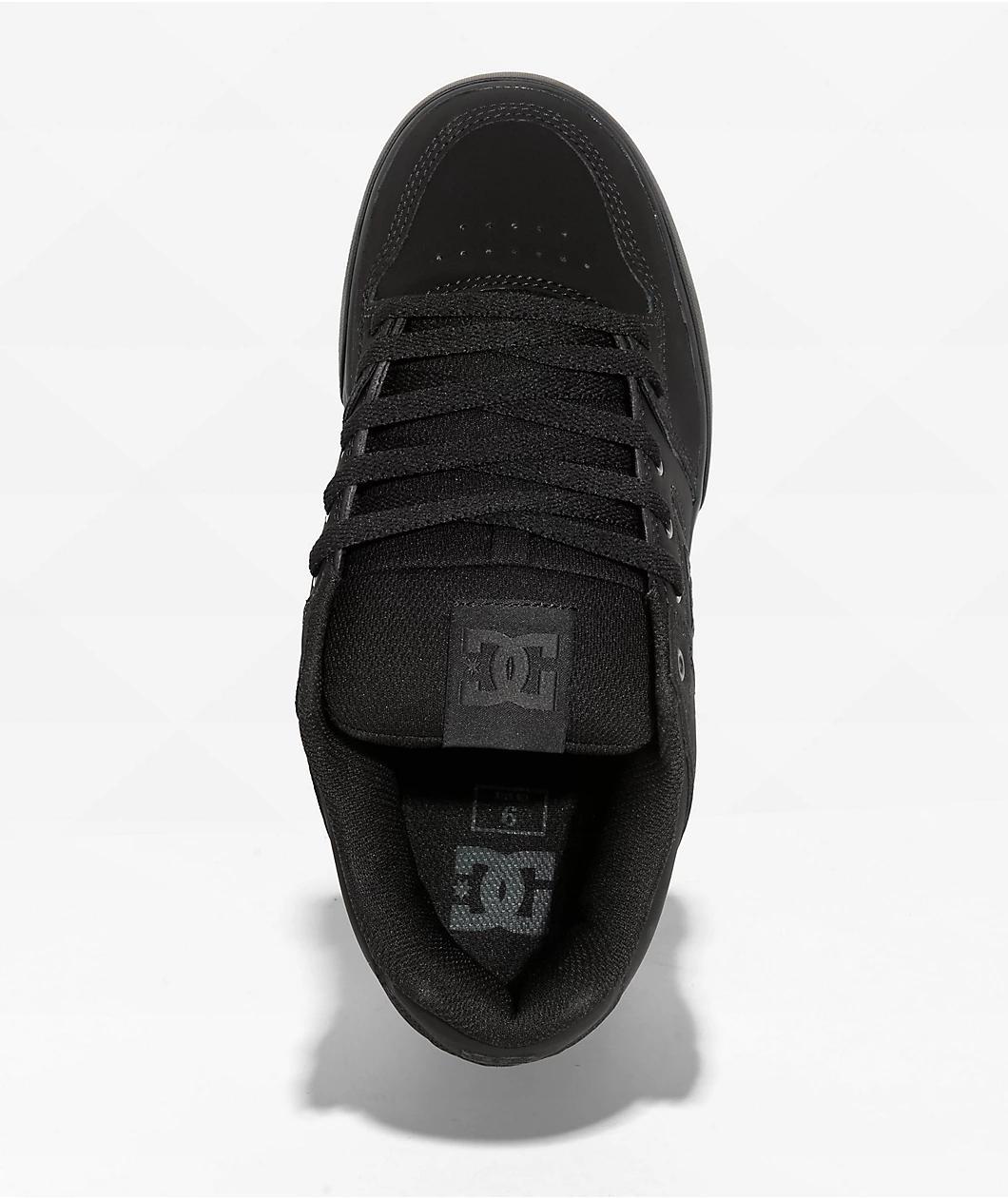 DC Pure Black & Pirate Black Skate Shoes Product Image