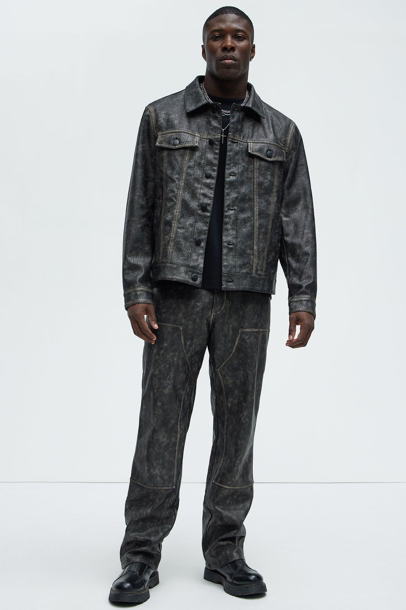 Hear Me Out Trucker Jacket - Black Wash Product Image