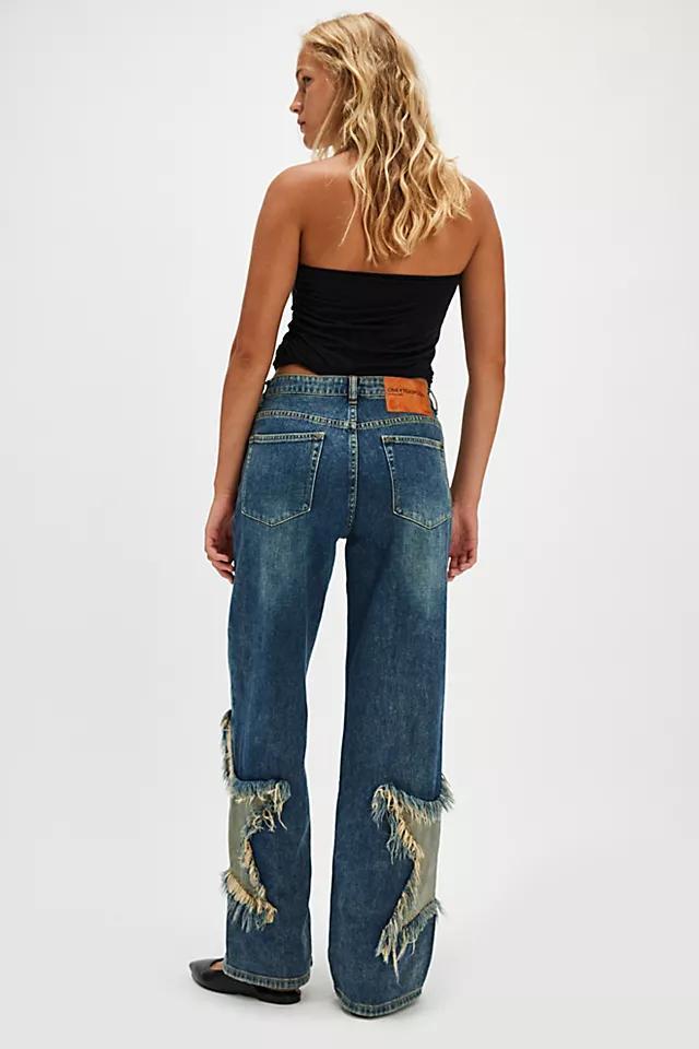 OneTeaspoon Jacksons Wide-Leg Star Jeans Product Image