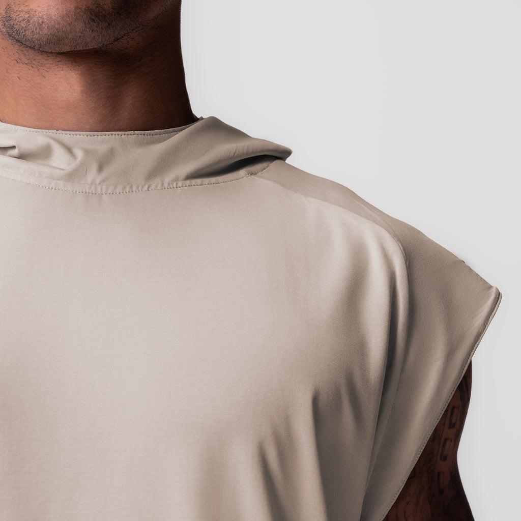 0983. Reversible 2-in-1 Cutoff Hoodie - Chai Product Image