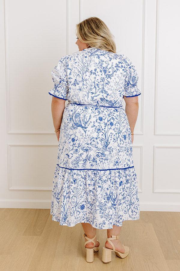 Countryside Villa Floral Midi Dress Product Image