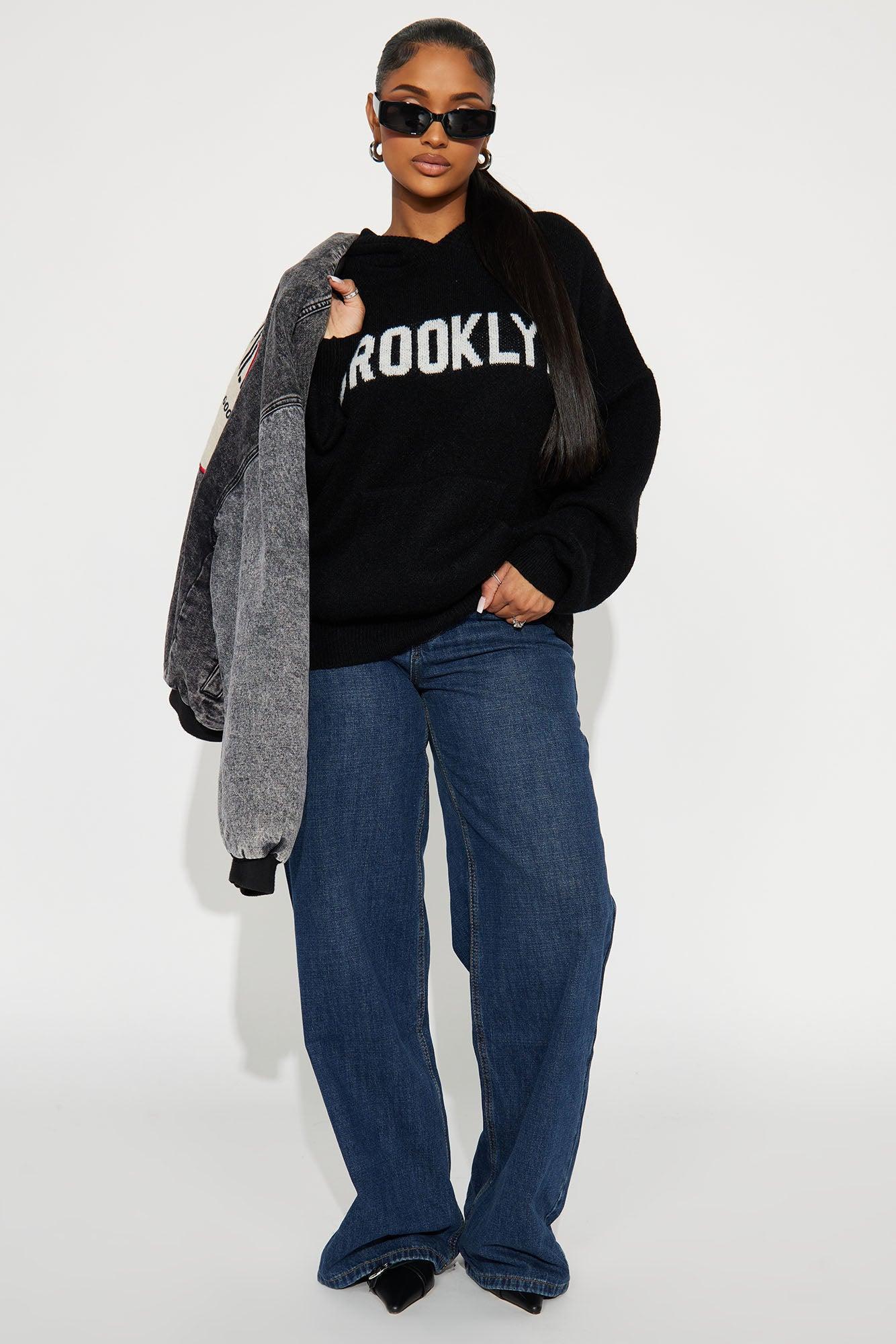 Brooklyn Hooded Sweater - Black/combo Product Image