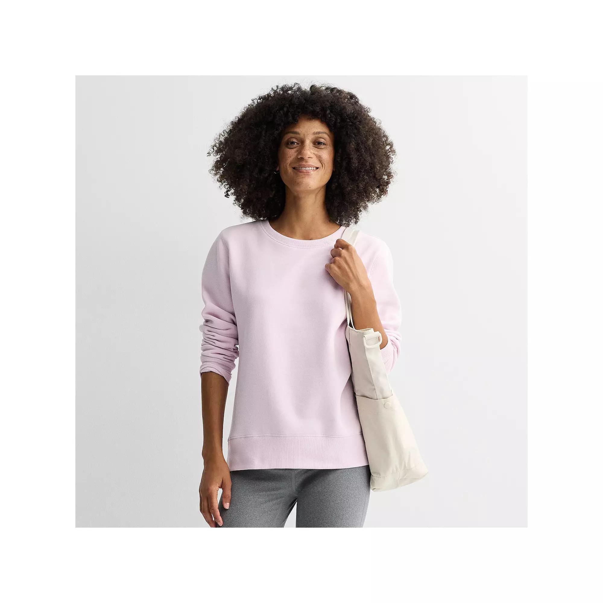 Women's Tek Gear® Ultrasoft Fleece Crewneck Sweatshirt,  Product Image