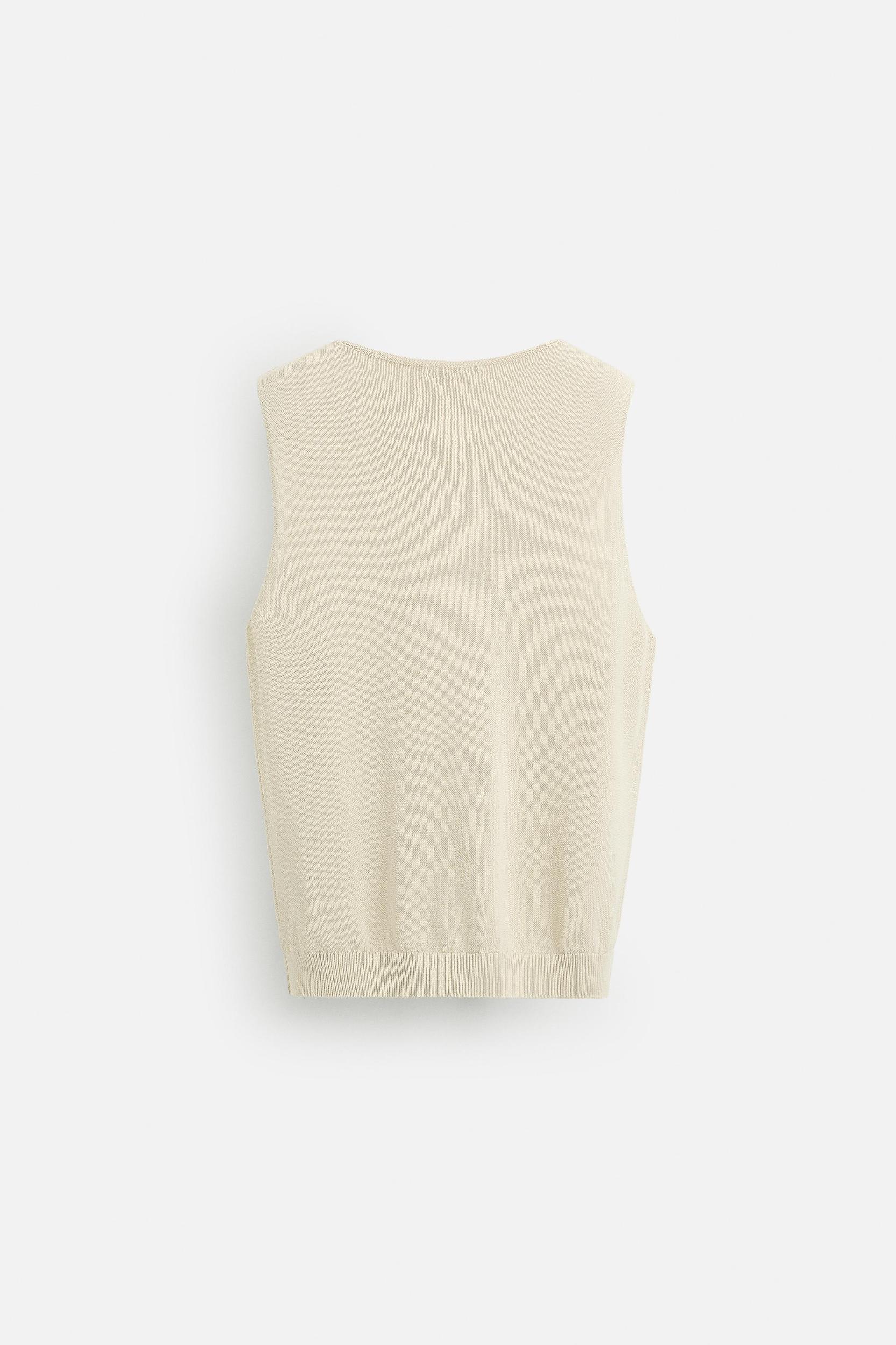 RELAXED FIT KNIT TANK TOP Product Image