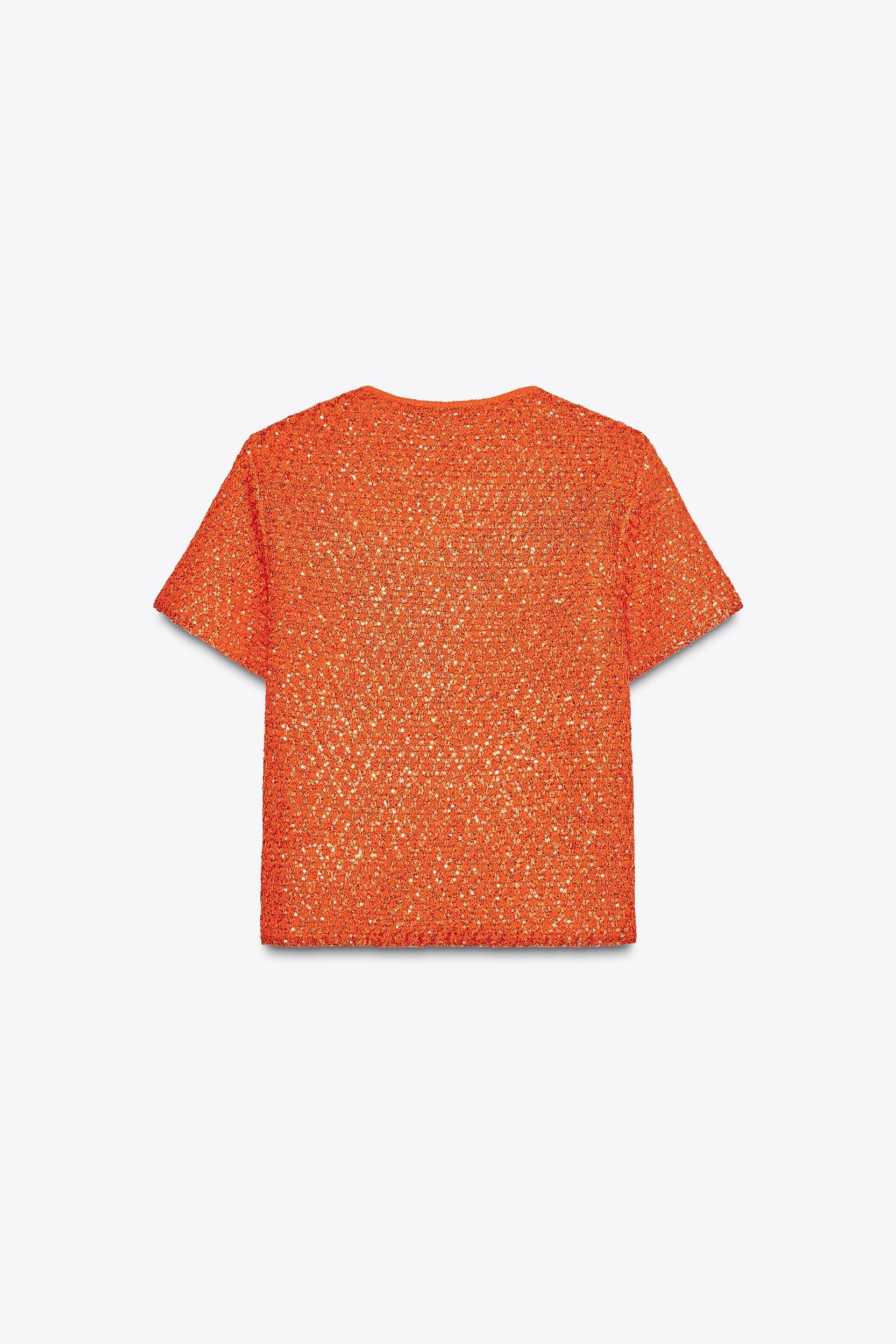 SEQUIN KNIT TOP Product Image