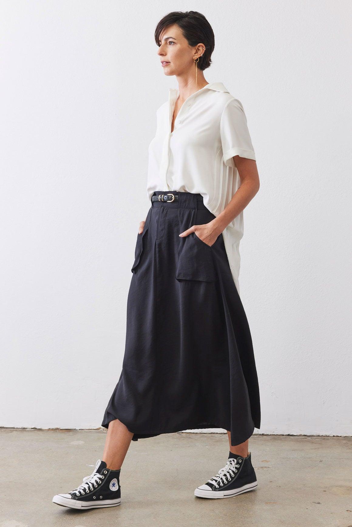 Light Poplin Utility Skirt Product Image