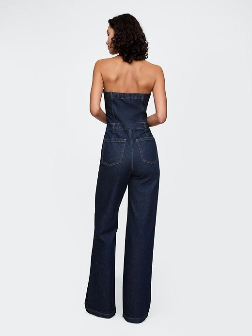 Strapless Denim Jumpsuit Product Image