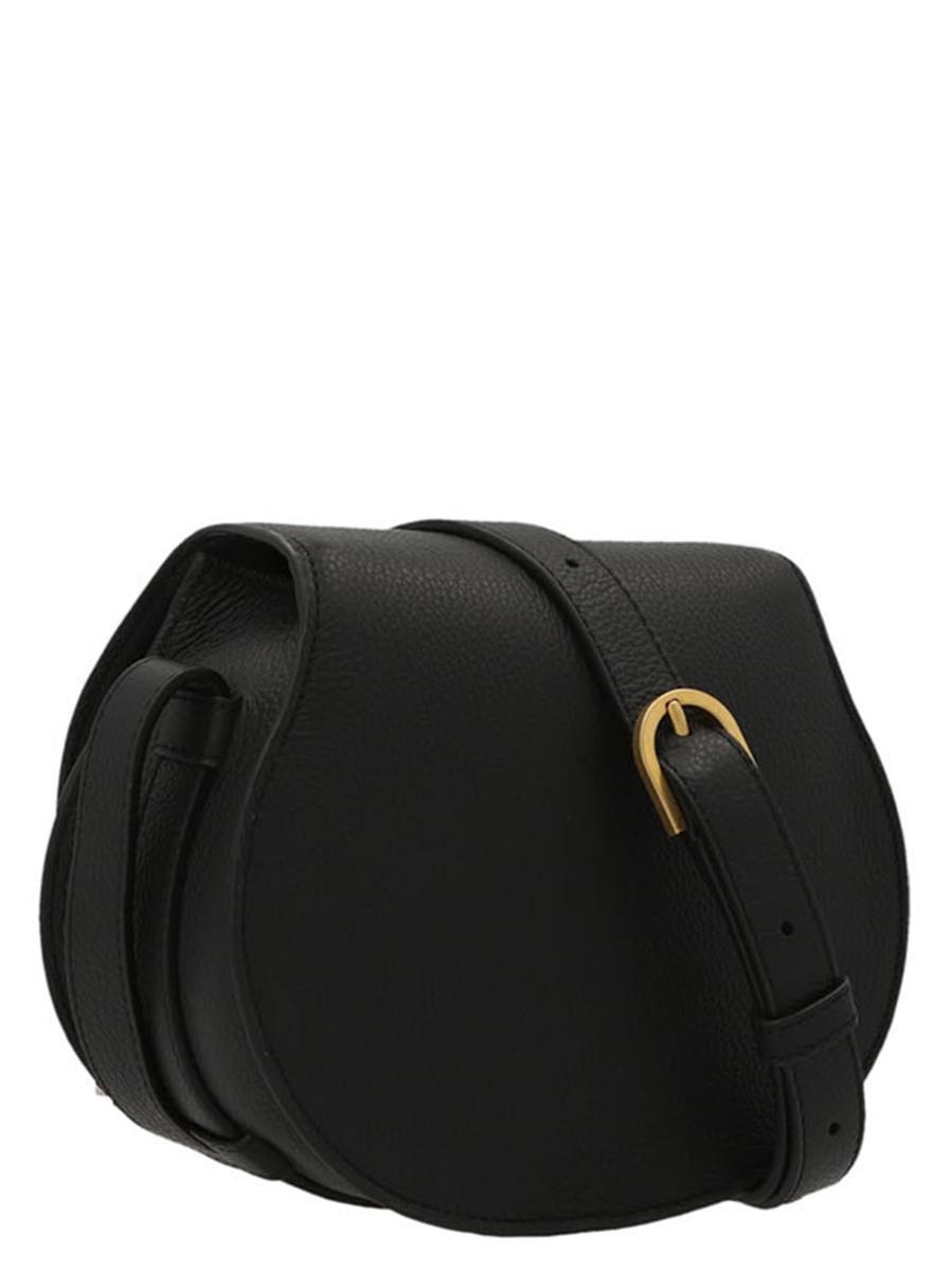 CHLOÉ Marcie Leather Small Bag In Black Product Image