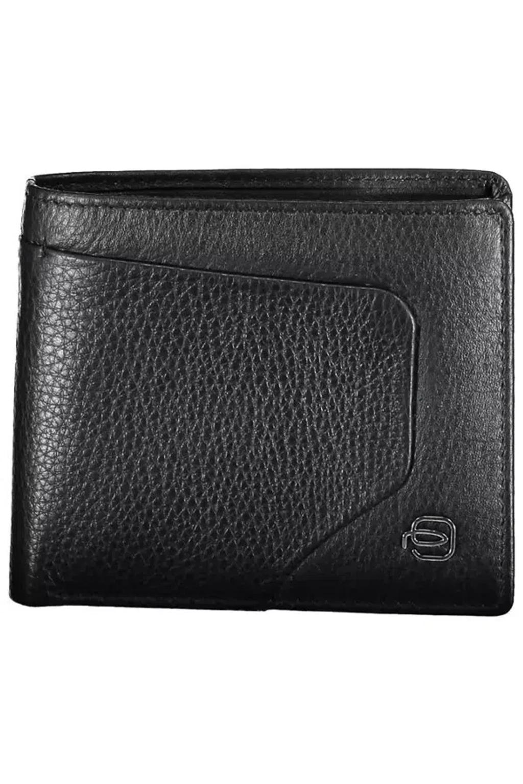 PIQUADRO Black Leather Mens Wallet Product Image