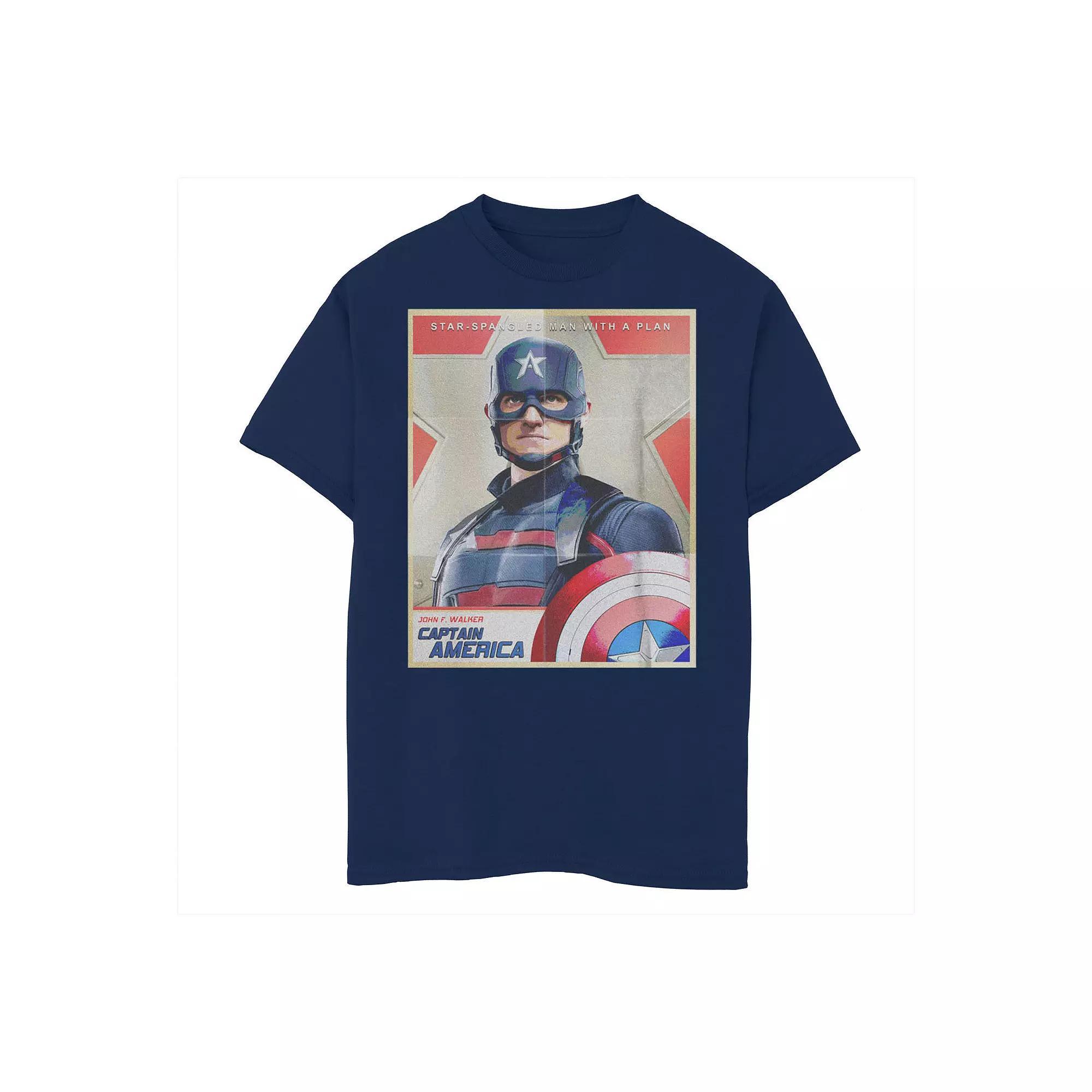 Boys 6-20 Marvel Falcon Winter Soldier Captain America Man With A Plan Tee, Boy's,  Product Image