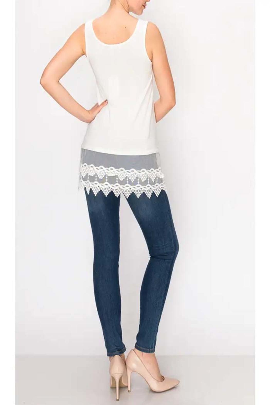 Tank Top With Lace Layer Product Image