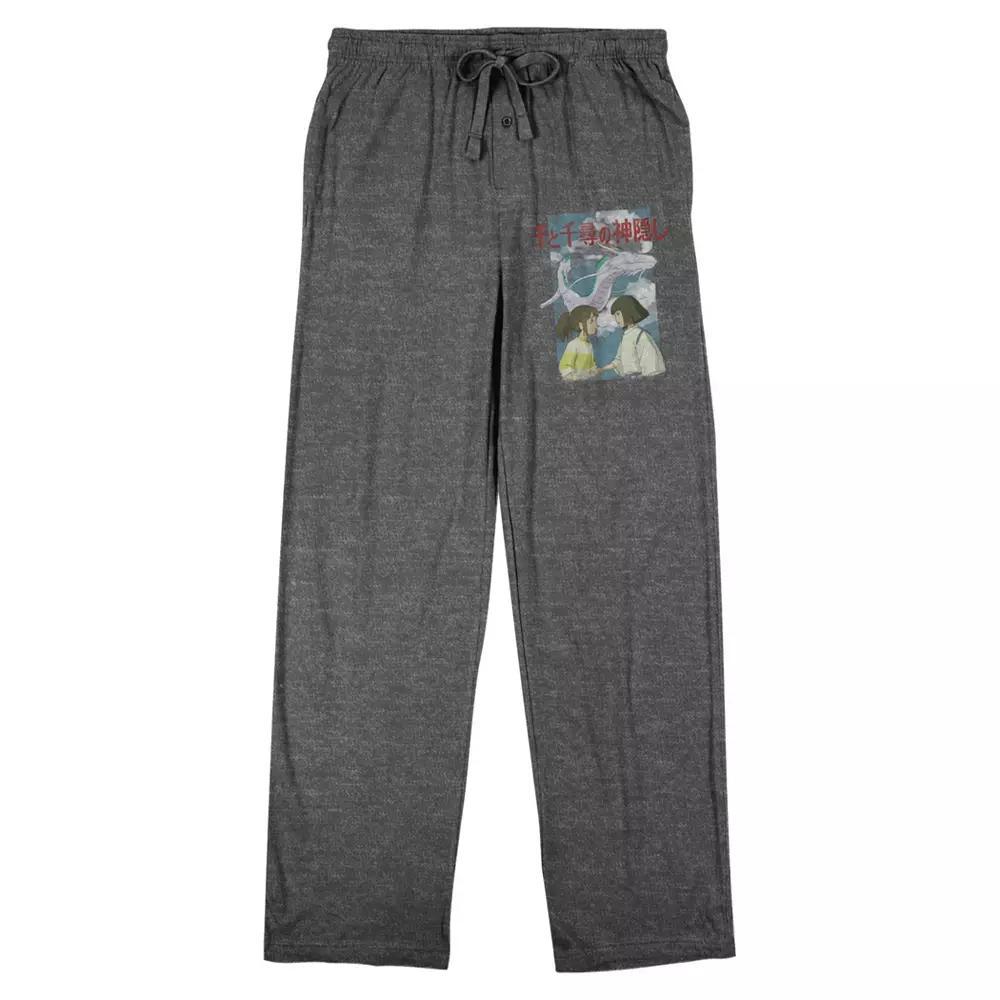 Men's Spirited Away Chihiro Sleep Pants, Size: Medium, Gray Product Image