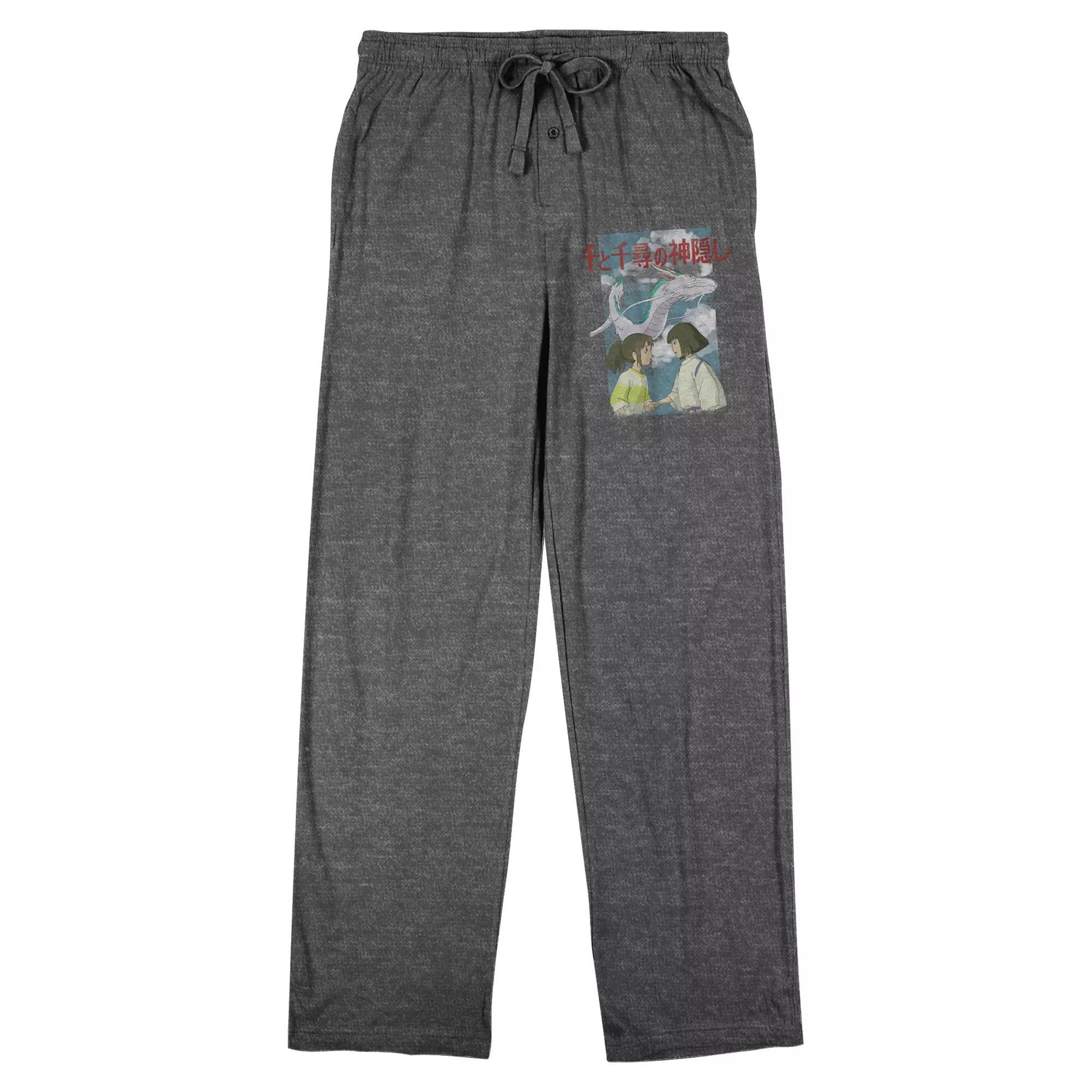 Men's Spirited Away Chihiro Sleep Pants, Size: Medium, Gray Product Image