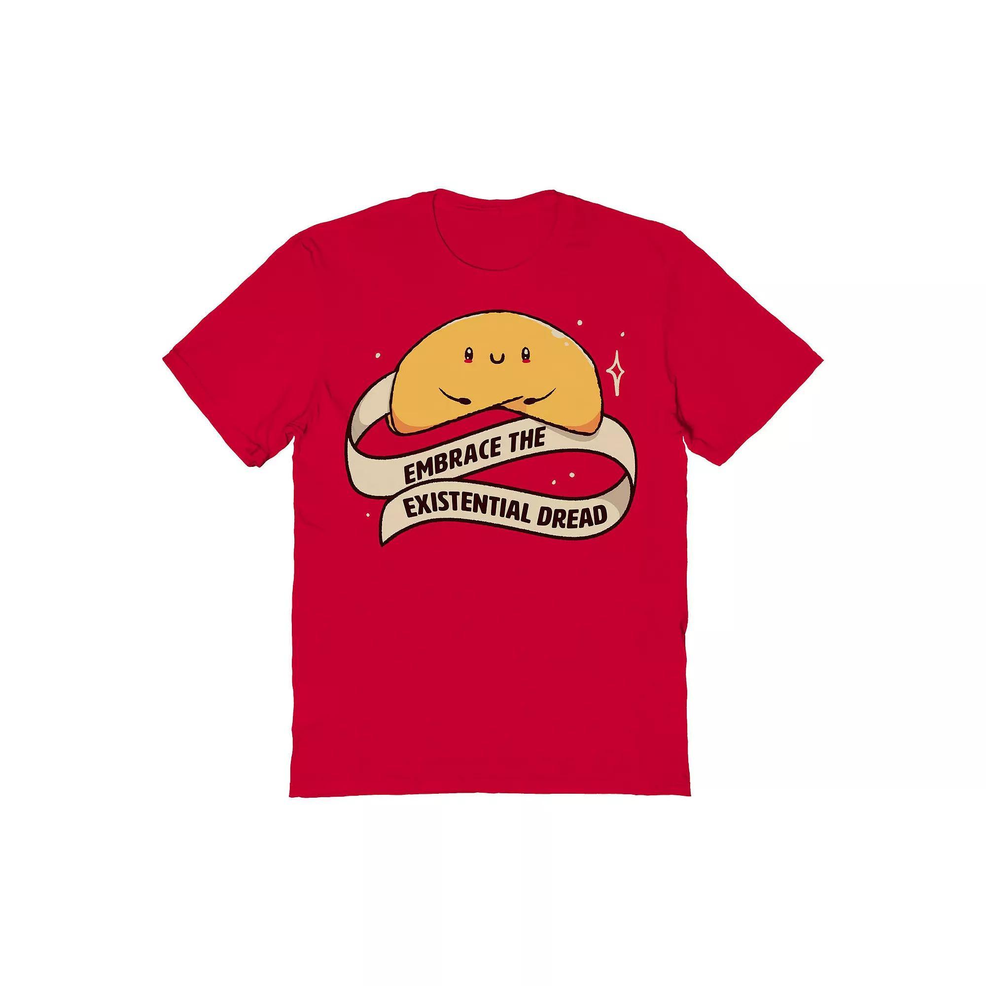 Men's COLAB89 by Threadless Embrace The Existential Dread Graphic Tee, Size: Medium, Red Product Image