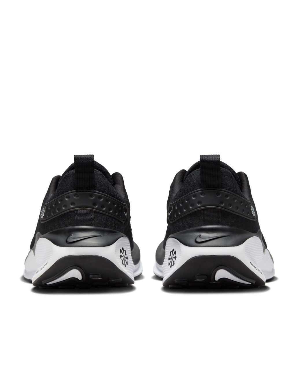 Nike Running Reactx Infinity Run sneakers in black and white Product Image