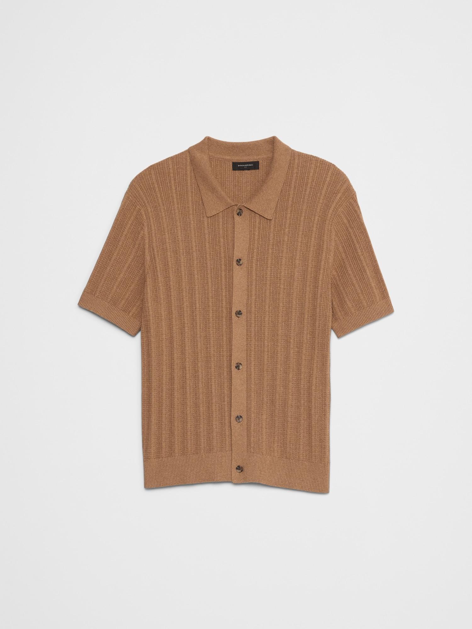 Textured Sweater Polo Product Image