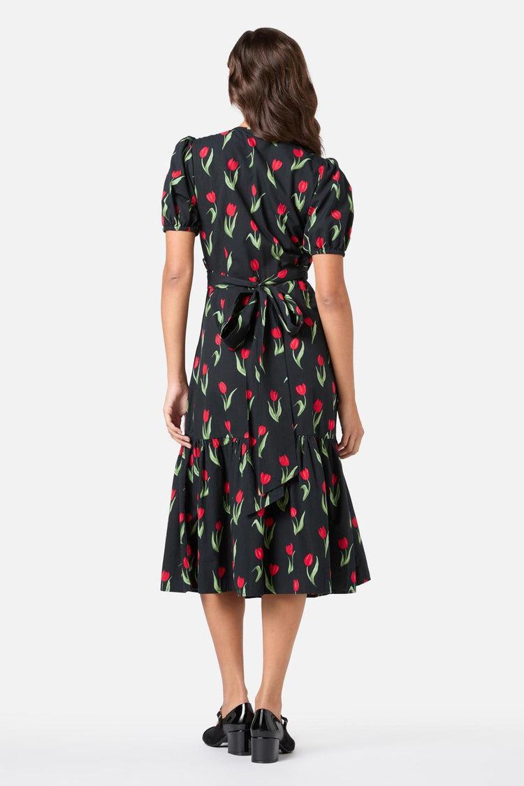 Tulip Midi Wrap Dress Product Image