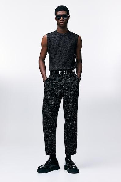 Regular Fit Cropped Pants Product Image