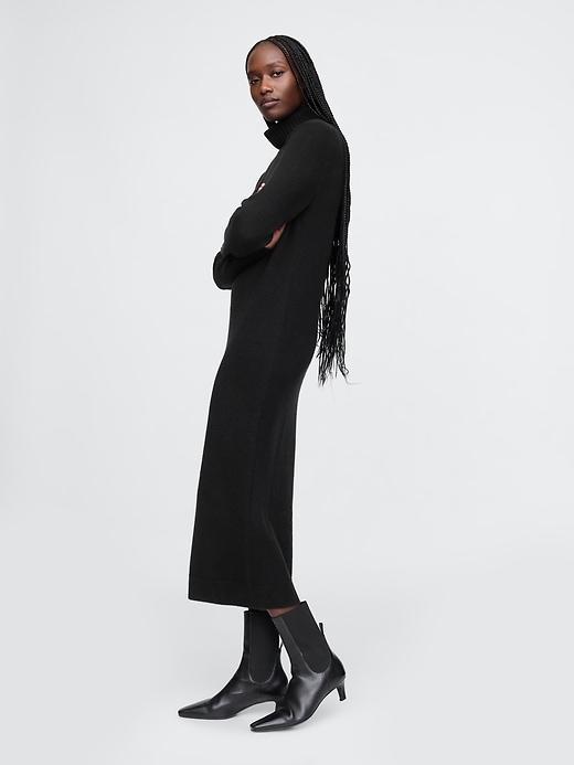 CashSoft Turtleneck Maxi Sweater Dress Product Image