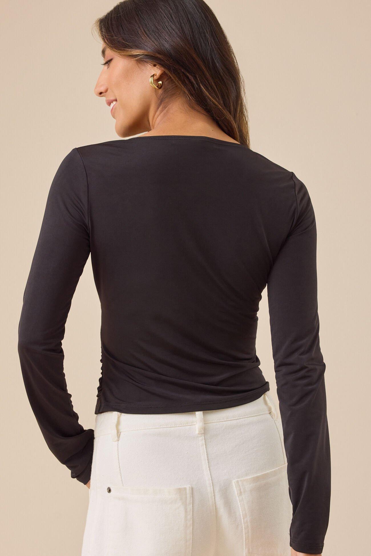 Angie Wrap Front Blouse Product Image