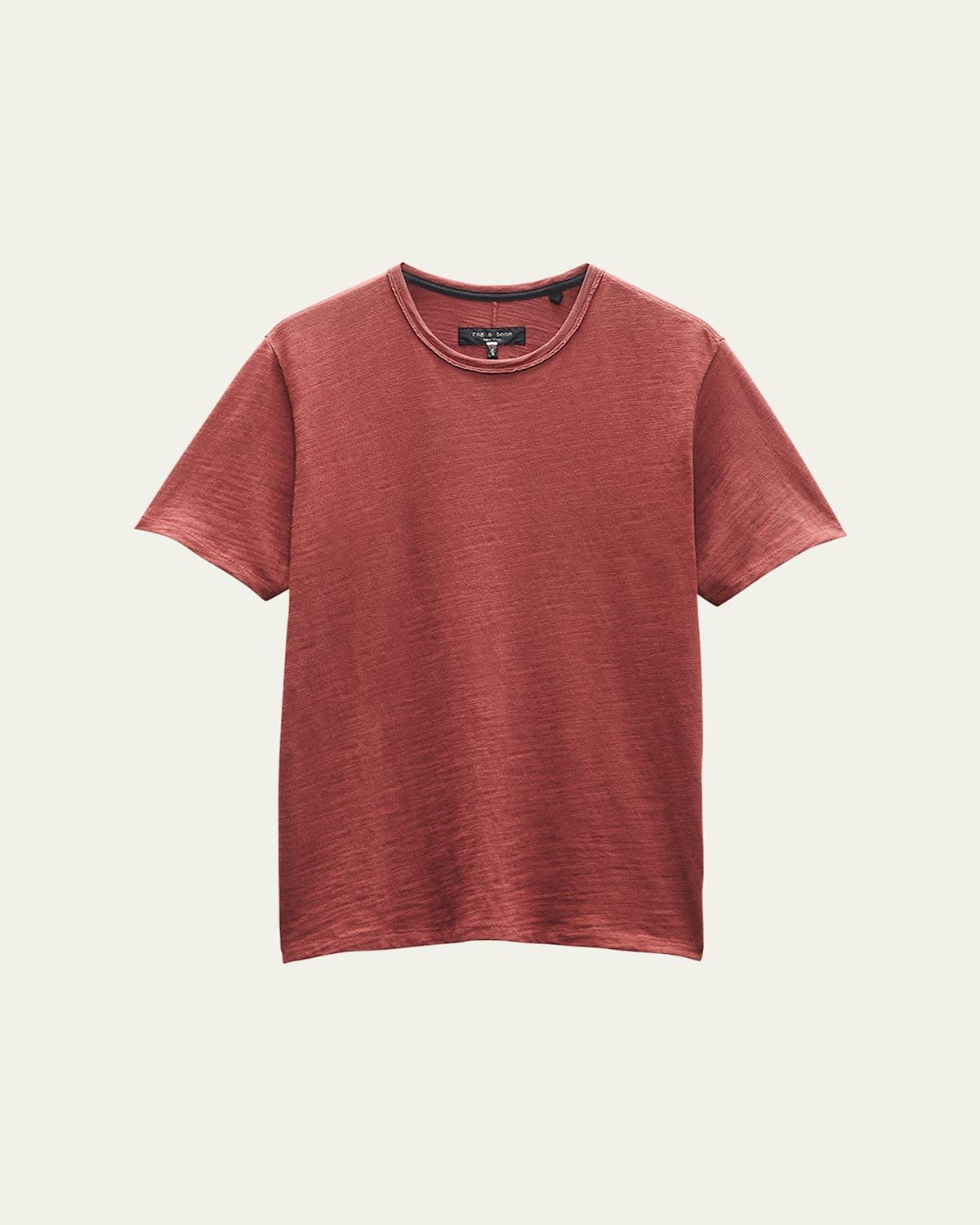 rag & bone Men's Classic Flame Slub Cotton T-Shirt in Forest Green at Nordstrom, Size Small Product Image