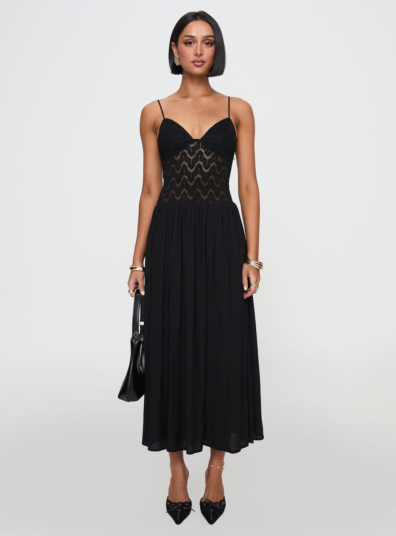 Speak Now Maxi Dress Black Product Image