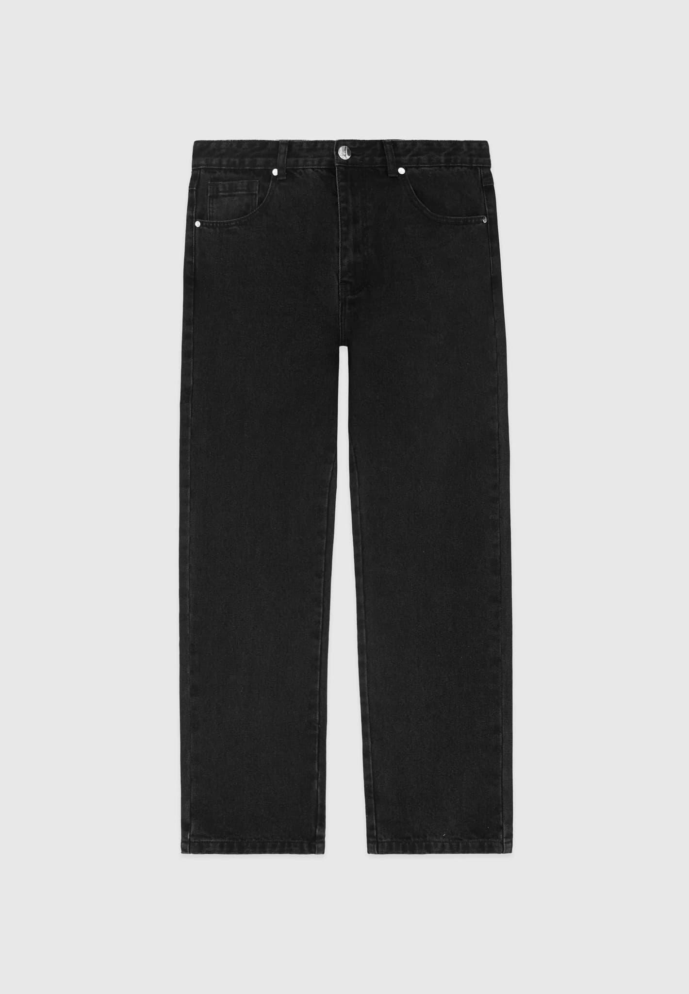 Relaxed Fit Jean - Washed Black Male Product Image