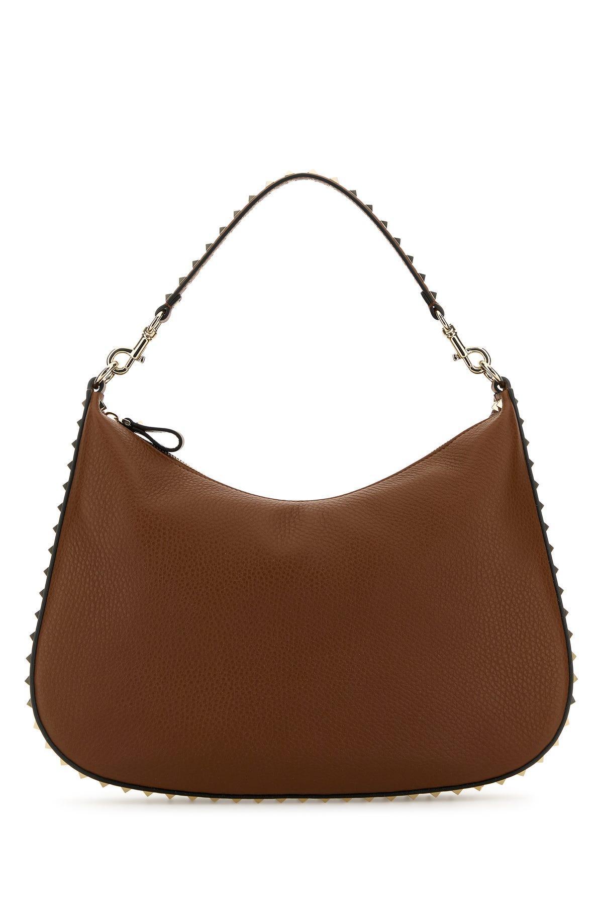 VALENTINO GARAVANI Hobo | Rockstud | Vit.st.-tu Nd  Female In Brown Product Image