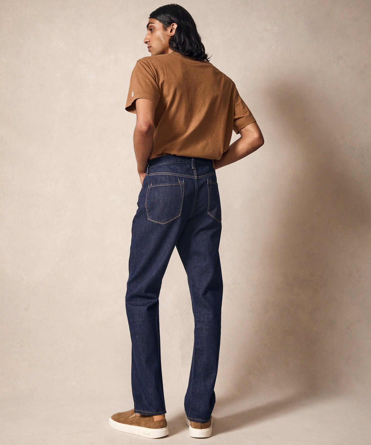 Vintage Straight Selvedge Jean in Indigo Rinse Wash Product Image