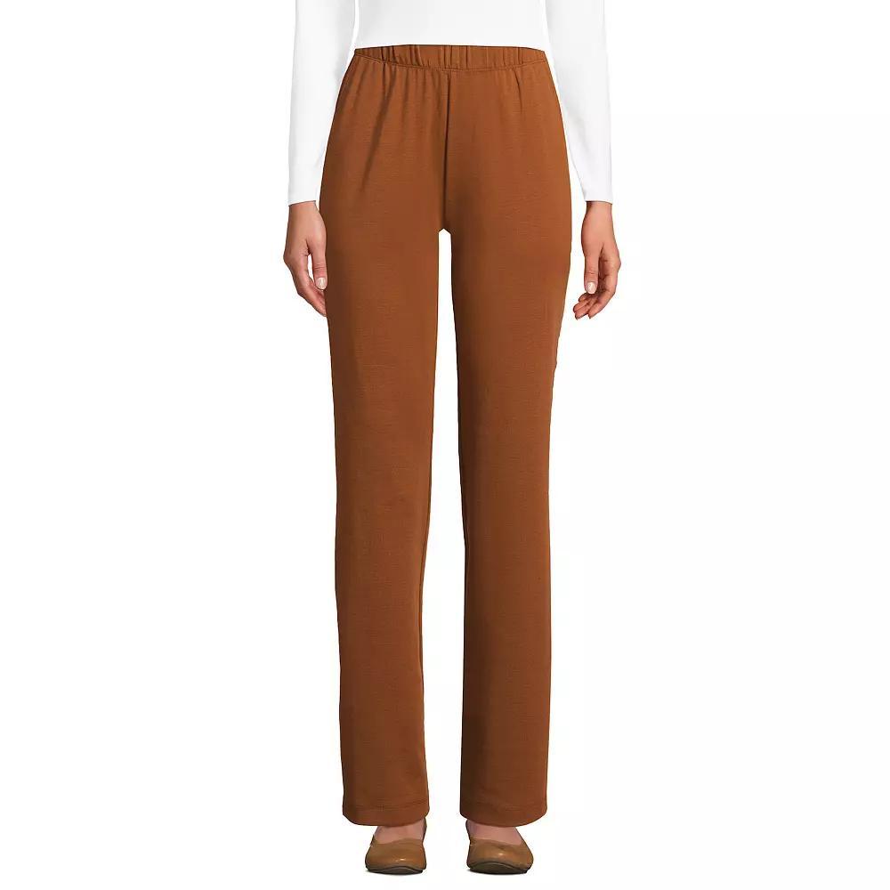 Petite Lands' End Sport Knit High Waist Pants, Women's,  Product Image