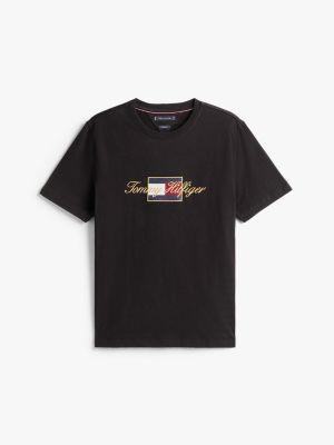 Embroidered Gold Logo T-Shirt Product Image