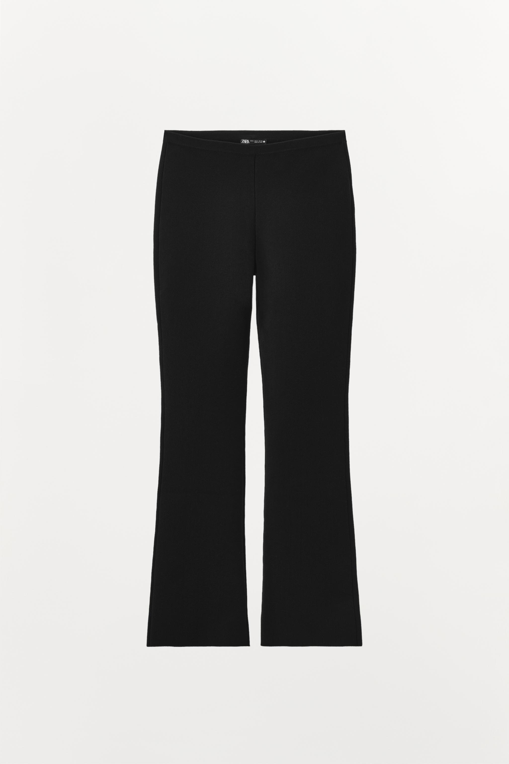 FLARED KNIT PANTS Product Image